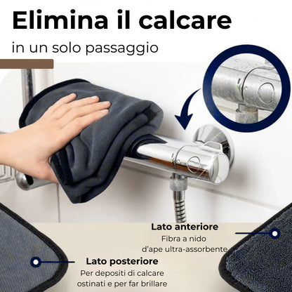 AquaSecca™ – Panno in microfibra ultra-assorbente