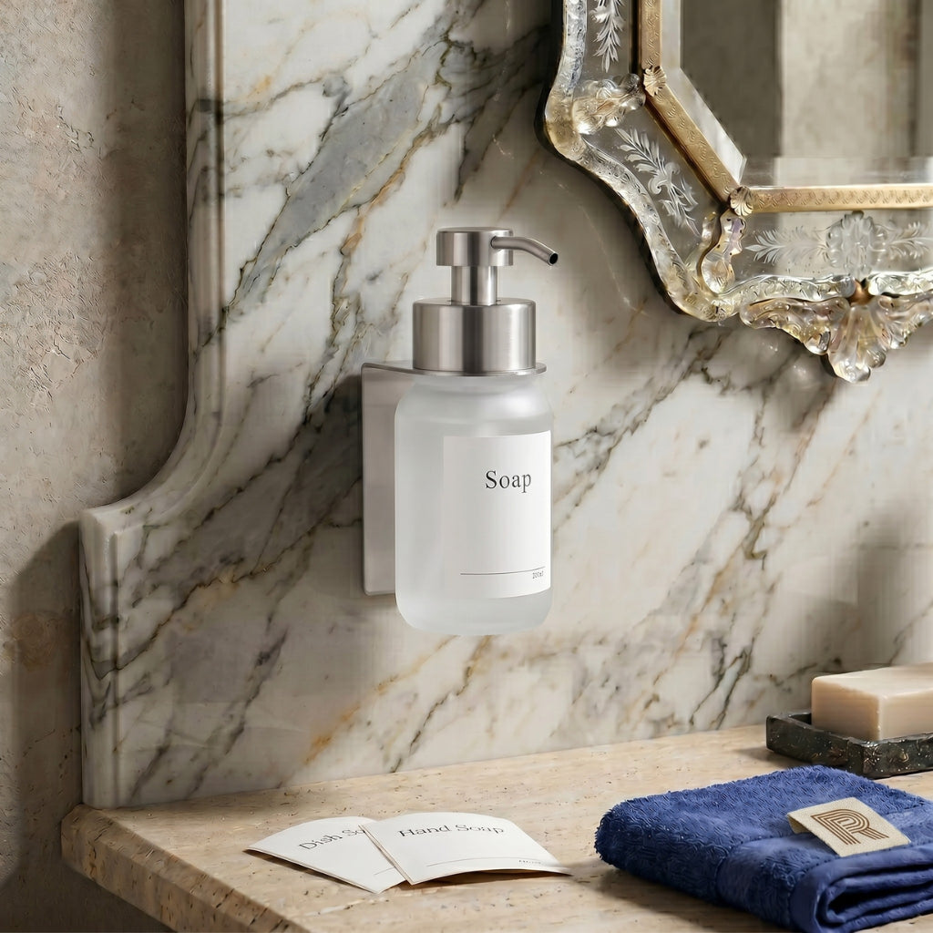 Sapino™ - Distributore di sapone da parete in vetro