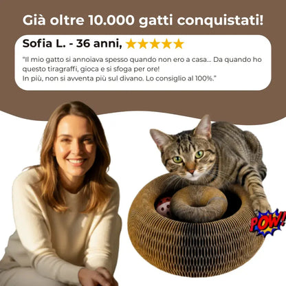 Tiragraffi interattivo per gatti