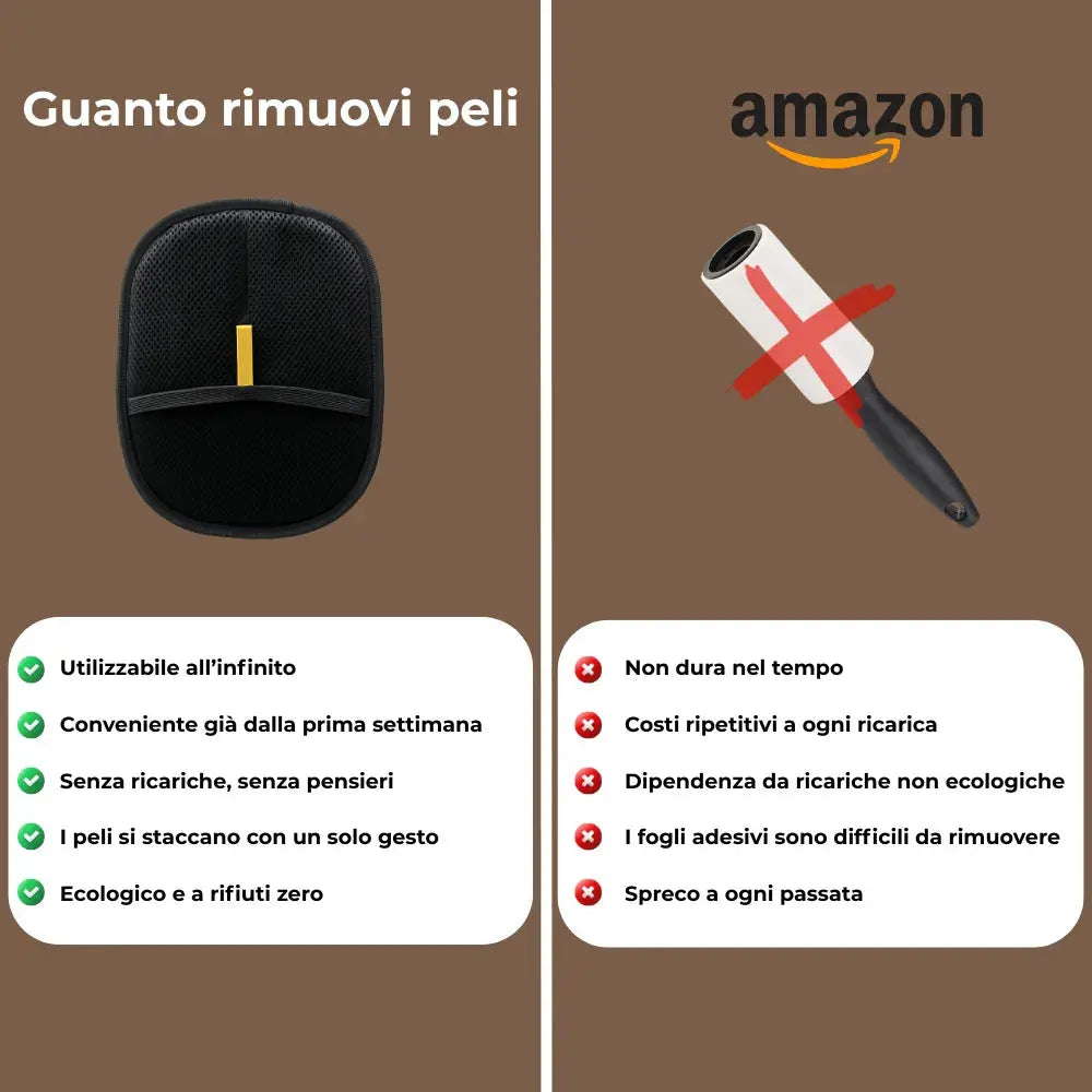 ZeroPelo™ – Guanto leva peli per pet, riutilizzabile ed ecologico